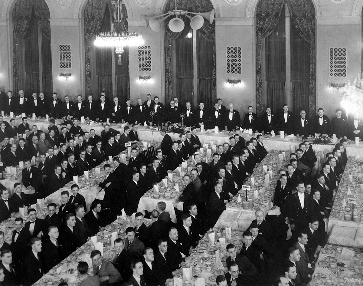 A photo of one of the earlier Board of Trade Annual Dinners.