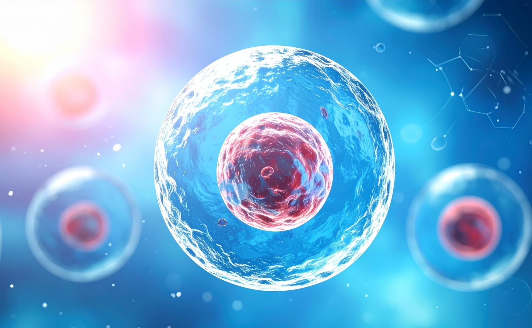 3d rendering of biological cell