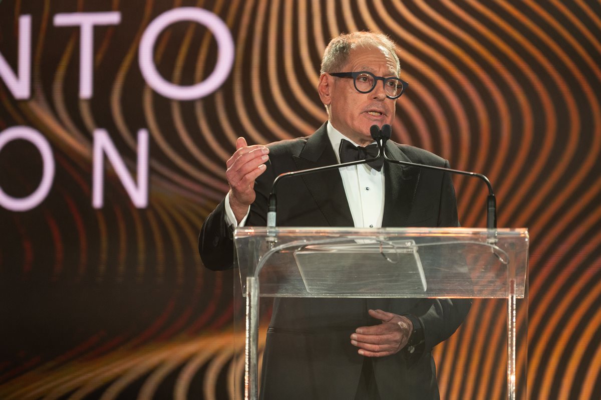 TRBOT President & CEO Giles Gherson addresses the sold-out crowd at the 2024 Annual Dinner.